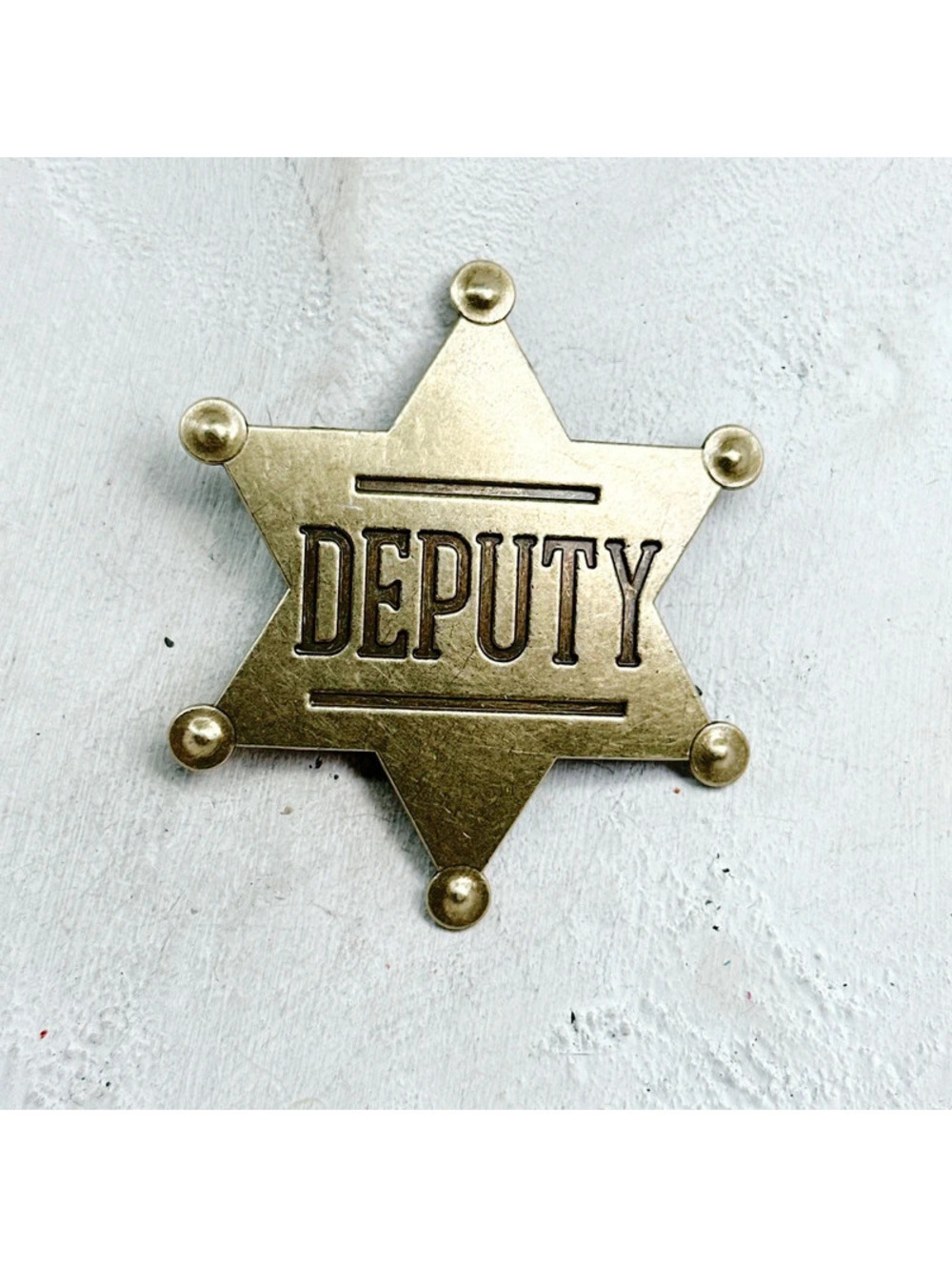 1040. Bronze Faux Deputy Badge